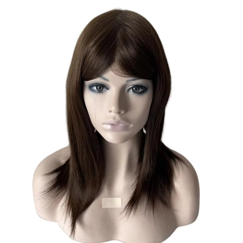 Full PU Skin Base Human Hair Toppers for Women