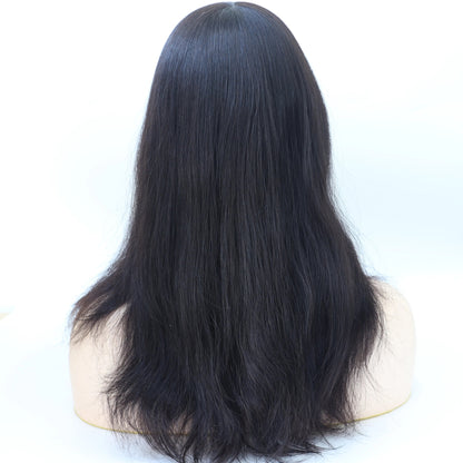 Full PU Skin Base Human Hair Toppers for Women